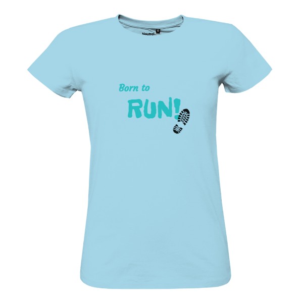 Tričko s potiskem Born to RUN modré
